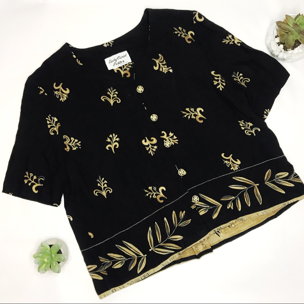 Vintage Loose Fit Top Button Down